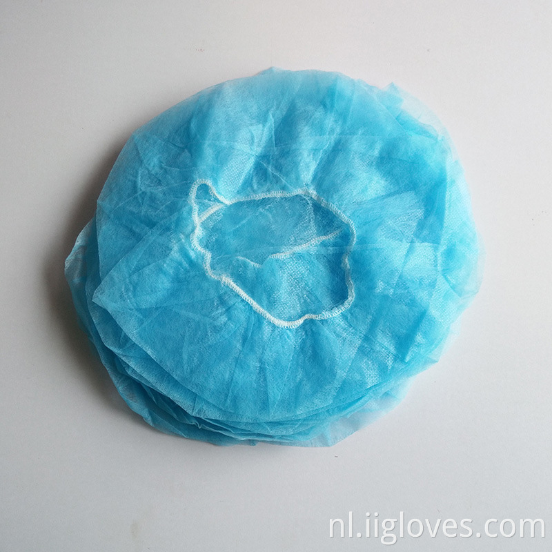 21 "Wegwerp niet geweven clip bouffant cap met elastische band voor industrie